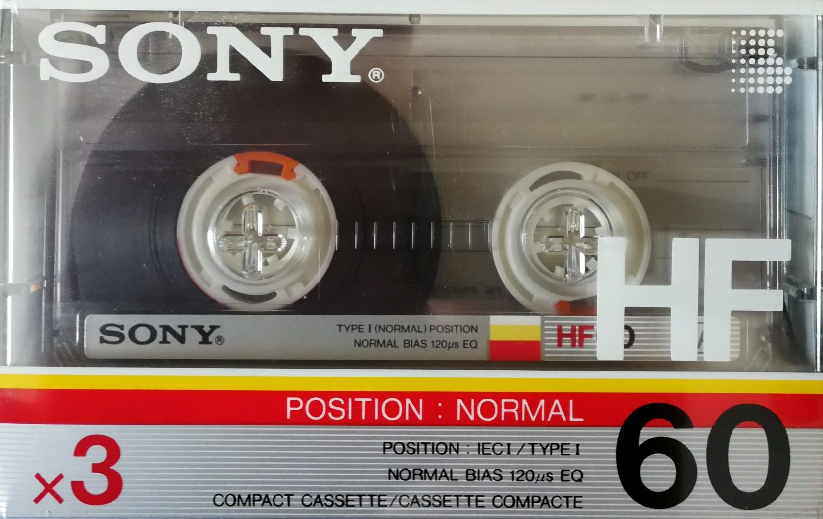 SONY HF 60 3-PACK (1986) *wrapper with sticker – Tape Kiosk