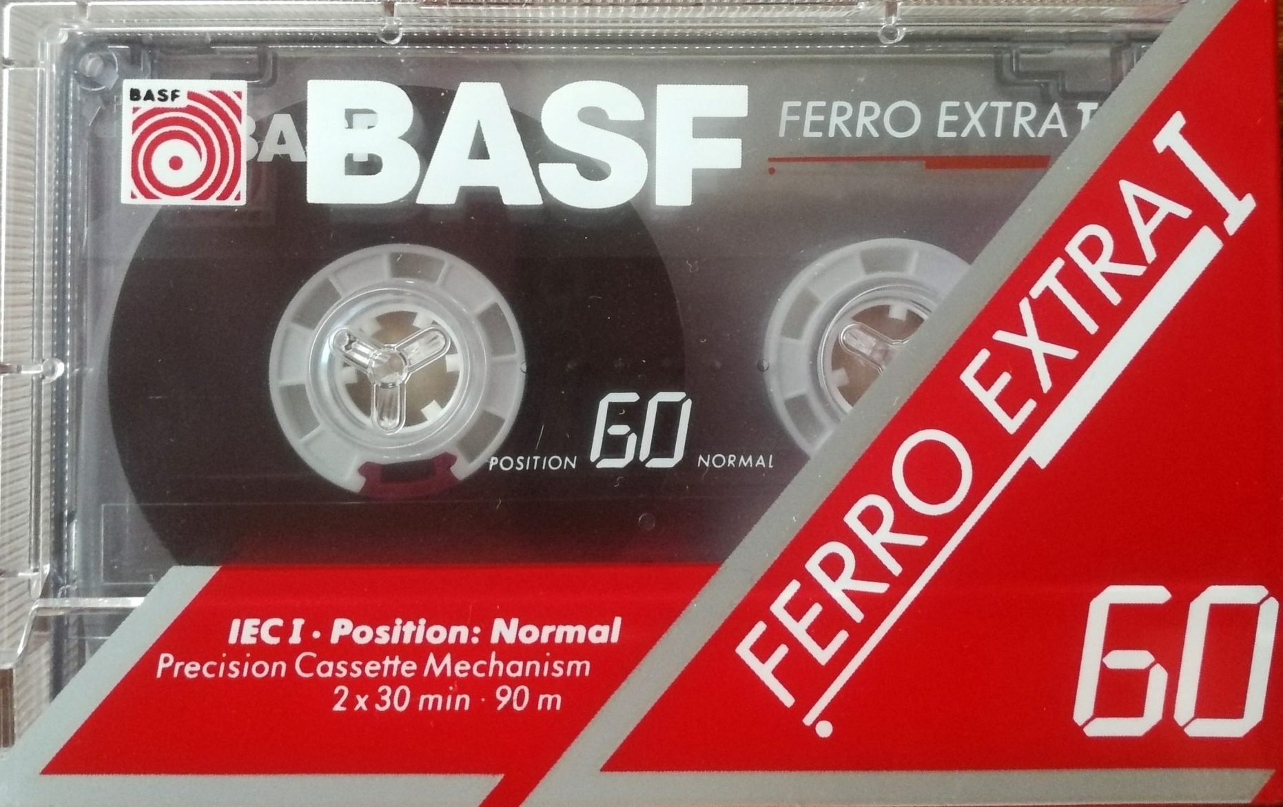097 BASF Ferro Extra FE I 60 neu 2 Audio Leercassetten Folie OVP MC Kassette 